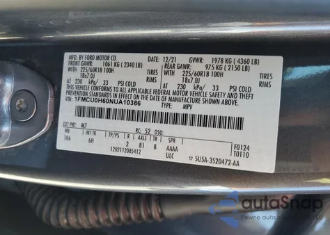 1FMCU0H60NUA10386